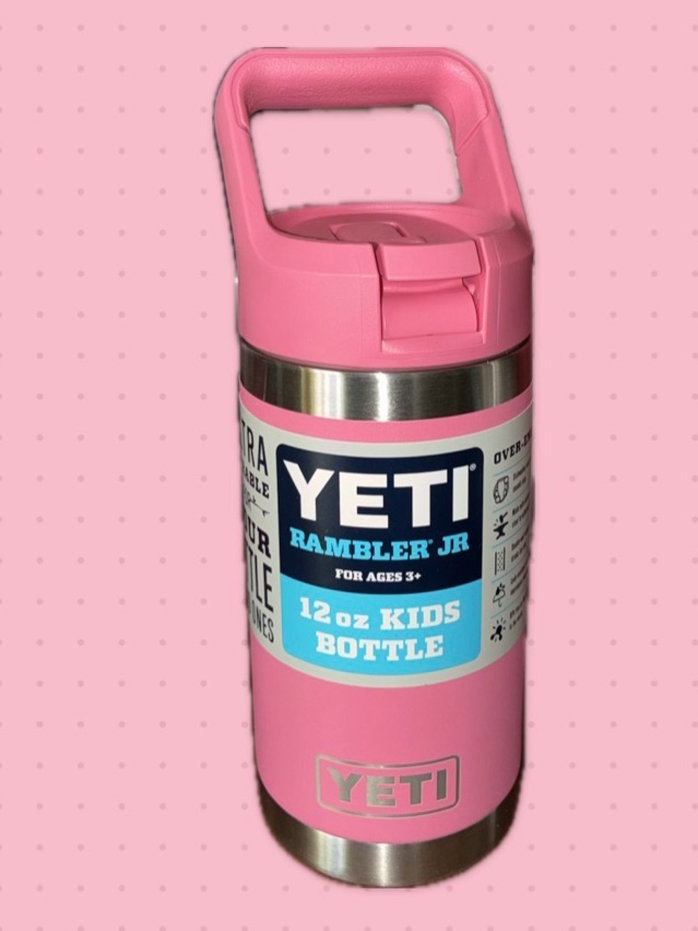 Yeti Rambler Jr 12 oz. Kids Bottle - Pink